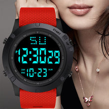 Load image into Gallery viewer, Men Sport Watch Multifunction Military Sports Watch Waterproof Luminous LED Digital Kids Watch Big Dial Student Electronic Watch
