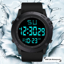 Load image into Gallery viewer, Men Sport Watch Multifunction Military Sports Watch Waterproof Luminous LED Digital Kids Watch Big Dial Student Electronic Watch
