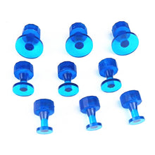 Load image into Gallery viewer, 9Pcs Car Repair Pit Puller Pulling Tabs Transparent Gasket Dent Repair Hail Dent Removal Tools Paintless Kit
