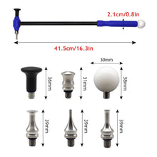Load image into Gallery viewer, Titanium Alloy Tapper Hammer with Carbon Fiber Handle M8 Screw for Car Dent Repair Tools With 6 Tip for Replace
