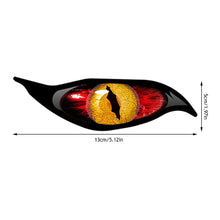 Load image into Gallery viewer, Motorcycle Car Stickers Occlusion Scratch Waterproof Windshield RV Anime Eyes Decal 13cm x 5cm
