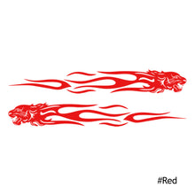 Load image into Gallery viewer, 2Pcs Car Decals Stickers Reflective Sticker Decoration Styling Motorcycles Tiger Flame Totem
