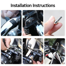Load image into Gallery viewer, Motorcycle 3 Digit Code Combination Lock Anti-theft Scooter Helmet Lock for Handlebar Helmet Combination Lock Riding Accessories
