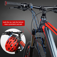 Load image into Gallery viewer, Motorcycle Helmet Lock Anti-Theft Helmet Security Lock Metal 20mm-28mm Black with 2 Keys and Wire Rope Set
