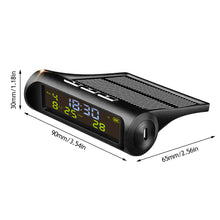 Load image into Gallery viewer, Solar Car Digital Clock LCD Time Date Temperature Display Outdoor Car Part Decoration C01
