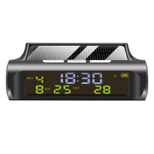 Load image into Gallery viewer, Solar Car Digital Clock LCD Time Date Temperature Display Outdoor Car Part Decoration C01
