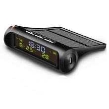 Load image into Gallery viewer, Solar Car Digital Clock LCD Time Date Temperature Display Outdoor Car Part Decoration C01
