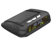 Load image into Gallery viewer, Solar Car Digital Clock LCD Time Date Temperature Display Outdoor Car Part Decoration C05

