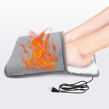 Load image into Gallery viewer, Warm Slippers Feet Warm Mat USB Electric Foot Warmer Winter Warm Foot Cover Hand Feet Heating Pads Home Office Use
