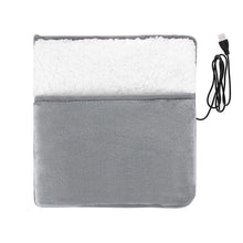 Load image into Gallery viewer, Warm Slippers Feet Warm Mat USB Electric Foot Warmer Winter Warm Foot Cover Hand Feet Heating Pads Home Office Use
