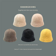 Load image into Gallery viewer, Versatile Knitting Wool Hat Fashion Retro Solid Color Knit Hat Soft Ear-protection Autumn Winter Woolen Hat
