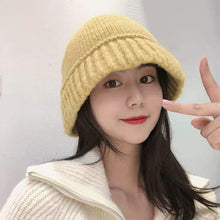 Load image into Gallery viewer, Versatile Knitting Wool Hat Fashion Retro Solid Color Knit Hat Soft Ear-protection Autumn Winter Woolen Hat
