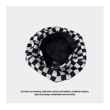 Load image into Gallery viewer, Chessboard Plaid Beret Fashion Versatile Cloud Hat Autumn Winter Comfortable Breathable Beret Octagonal Hat for Women
