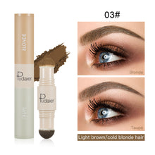Load image into Gallery viewer, Double Head Eyebrow Cream Three-dimensional Face Shaping Shadow Powder Hairline Powder Waterproof Sweatproof Eyebrow Cream
