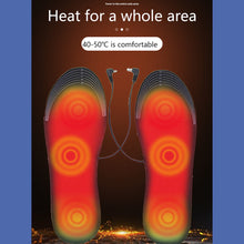 Load image into Gallery viewer, Winter Warm USB Heating Insole Washable Cuttable Heating Insole Convenient Intelligent Heating Insole

