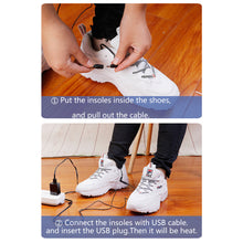 Load image into Gallery viewer, Winter Warm USB Heating Insole Washable Cuttable Heating Insole Convenient Intelligent Heating Insole
