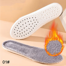 Load image into Gallery viewer, 1 Pair Winter Plush Thickened Cotton Insole Soft Bottom Cashmere Warm Cold Proof Insole Unisex Adult Insole
