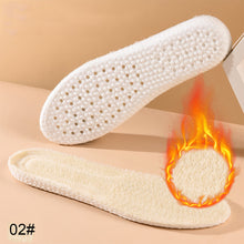Load image into Gallery viewer, 1 Pair Winter Plush Thickened Cotton Insole Soft Bottom Cashmere Warm Cold Proof Insole Unisex Adult Insole
