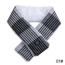 Load image into Gallery viewer, Graphene Electric Heating Scarf Winter Cold Proof Warm Plush Heating Scarf Portable Washable Heating Scarf for Women
