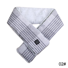 Load image into Gallery viewer, Graphene Electric Heating Scarf Winter Cold Proof Warm Plush Heating Scarf Portable Washable Heating Scarf for Women

