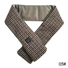 Load image into Gallery viewer, Graphene Electric Heating Scarf Winter Cold Proof Warm Plush Heating Scarf Portable Washable Heating Scarf for Women
