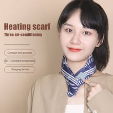 Load image into Gallery viewer, Graphene Electric Heating Scarf USB Charging Winter Warm Scarf Portable Foldable Intelligent Heating Scarf for Women
