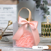 Load image into Gallery viewer, Multifunctional PVC Gift Bag Transparent Tote Bag Wedding Party Thanksgiving Day Valentine's Day Flower Gift Package Bag Shpping Makeup Bag
