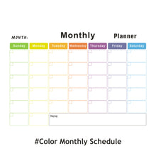Load image into Gallery viewer, A3 Magnetic Weekly &amp; Monthly Planner Whiteboard Fridge Magnet Flexible Daily Message Drawing Refrigerator Bulletin White Board
