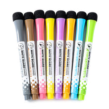 Load image into Gallery viewer, Magnetic Whiteboard Markers Erasable Liquid Chalk Markers with Eraser Water-base Ink Quick Drying Office Supplies
