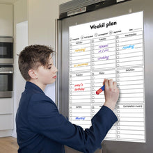 Load image into Gallery viewer, A3 Size Magnetic Dry Erased Refrigerator Whiteboard Kitchen Fridge Calendar Message Board Student Kids Monthly Planner Board
