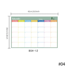 Load image into Gallery viewer, A3 Size Magnetic Dry Erased Refrigerator Whiteboard Kitchen Fridge Calendar Message Board Student Kids Monthly Planner Board
