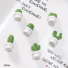 Load image into Gallery viewer, 6pcs Cactus Fridge Magnets Photo Wall Cute Souvenir Gifts 3D Cute Succulent Plant Message Board Reminder Home Decoration Kitchen

