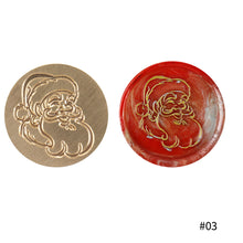 Load image into Gallery viewer, 25mm Merry Christmas Wax Seal Stamps Santa Claus Deer Gift Snowman Sealing Stamp Head For Xmas Scrapbooking
