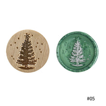 Load image into Gallery viewer, 25mm Merry Christmas Wax Seal Stamps Santa Claus Deer Gift Snowman Sealing Stamp Head For Xmas Scrapbooking
