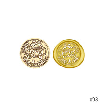 Load image into Gallery viewer, 25mm Merry Christmas Wax Seal Stamps Santa Claus Deer Gift Snowman Sealing Stamp Head For Xmas Scrapbooking
