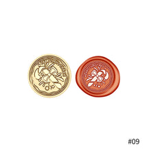 Load image into Gallery viewer, 25mm Merry Christmas Wax Seal Stamps Santa Claus Deer Gift Snowman Sealing Stamp Head For Xmas Scrapbooking
