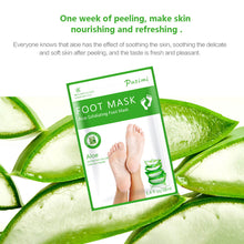 Load image into Gallery viewer, 2Pcs=1Pair Aloe Peeling Foot Mask Feet Mask Exfoliating Socks for Pedicure Cutin Removal Anti Crack Heel Remove Skin Foot Patch
