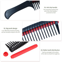 Load image into Gallery viewer, Anti Anti Splicing &amp; Detangling Big Tooth Roller Comb Dyeing Hair Style Waxing Style Oil Treatment Comb Hair Salon Hair Comb
