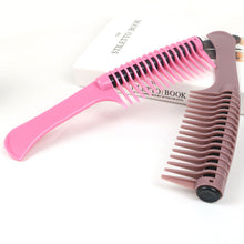 Load image into Gallery viewer, Anti Anti Splicing &amp; Detangling Big Tooth Roller Comb Dyeing Hair Style Waxing Style Oil Treatment Comb Hair Salon Hair Comb
