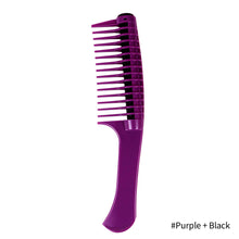 Load image into Gallery viewer, Anti Anti Splicing &amp; Detangling Big Tooth Roller Comb Dyeing Hair Style Waxing Style Oil Treatment Comb Hair Salon Hair Comb
