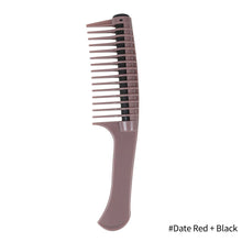 Load image into Gallery viewer, Anti Anti Splicing &amp; Detangling Big Tooth Roller Comb Dyeing Hair Style Waxing Style Oil Treatment Comb Hair Salon Hair Comb
