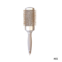 Load image into Gallery viewer, Ceramic Aluminum Tube Roller Comb Nylon Needle Curling Hair Comb Hairdressing Styling Comb Creative Blowing Cylinder Comb
