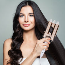 Load image into Gallery viewer, Professional Hair Tools Curling Iron Egg Roll Head Curling Iron Ceramic Three Bar Curling Iron Water Corrugated Iron Hair Tools
