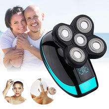 Load image into Gallery viewer, Cross Border Digital Display Electric Shaver Head Shaver Five-blade Trimmer Head Shaver Rechargeable Waterproof Washable Razor
