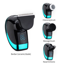 Load image into Gallery viewer, Cross Border Digital Display Electric Shaver Head Shaver Five-blade Trimmer Head Shaver Rechargeable Waterproof Washable Razor
