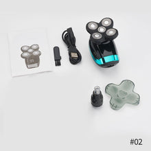 Load image into Gallery viewer, Cross Border Digital Display Electric Shaver Head Shaver Five-blade Trimmer Head Shaver Rechargeable Waterproof Washable Razor
