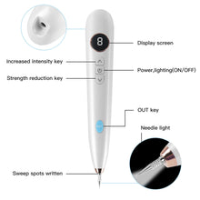 Load image into Gallery viewer, Electric Skin Tag Remover Wart Berrugas Eliminator LCD Plasma Pen Papillomas Laser Removal Freckle Dark Spot Mole Cauterizer Kit

