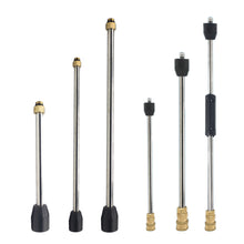 Load image into Gallery viewer, 15cm/35cm/50cm Extension Wand For High Pressure Wash Gun With M14 Thread Or 1/4 Quick Connection Extension Rod Car Wash Accessory
