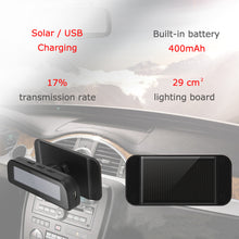 Load image into Gallery viewer, Car Tire Pressure Alarm TPMS Solar Digital Automatic Clock LCD Display Auto Security System Temperature Warning
