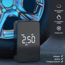Load image into Gallery viewer, Portable 150PSI Car Inflator Pump Car Air Compressor with Big Screen Digital Display for Motorcycles Bicycle Boat Tyre Air Pump
